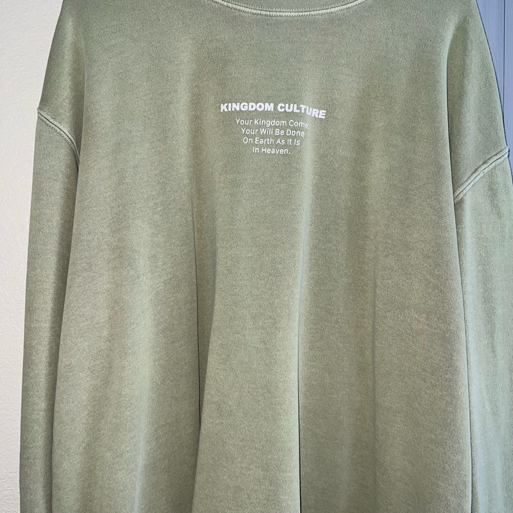 Kingdom Culture Olive Green T-Shirt - Picture 2 of 9